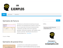Tablet Screenshot of losejemplos.com